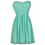 Cute Mint Dress, Mint Strapless Dress, Mint Bridesmaid Dress, Mint Party Dress, Mint Cocktail Dress, Mint Summer Dress