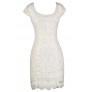 White Lace Dress, White Lace Pencil Dress, Cute Lace Dress, White Lace Summer Dress, White Lace Bridal Shower Dress, White Lace Rehearsal Dinner Dress