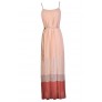 Cute Maxi Dress, Summer Maxi Dress, Colorblock Maxi Dress, Pink and Coral Maxi Dress