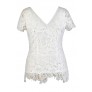 Cute Plus Size Top, White Lace Plus Size Top, Ivory Lace Plus Size Top, Cute Summer Top, Lace Summer Top, White Lace Top