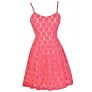 Pink Lace A-Line Dress, Pink Lace Party Dress, Pink Lace Summer Dress, Cute Summer Dress, Pink Lace Cocktail Dress