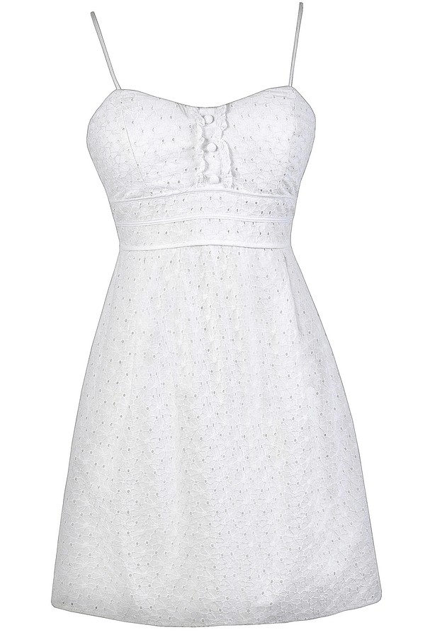 White discount eyelet sundress