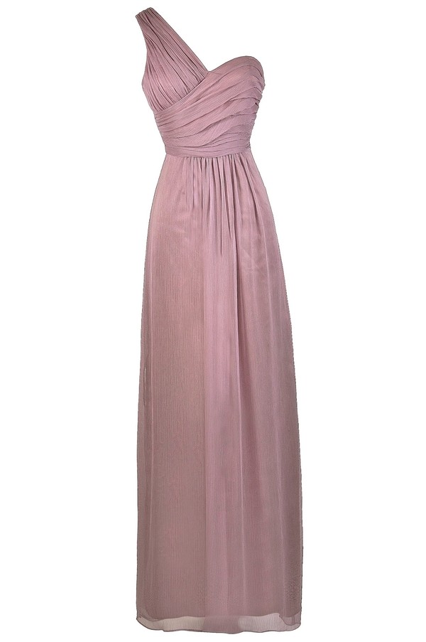 fashion one shoulder chiffon maxi dress