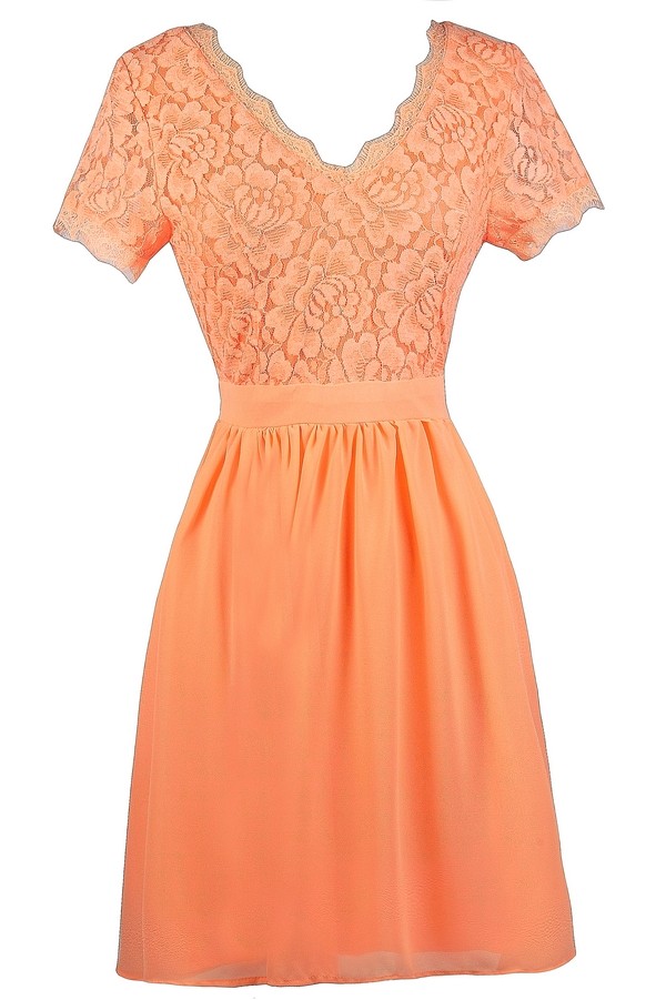 pretty orange dress