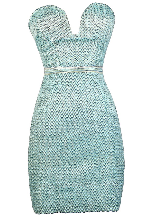 aqua bodycon dress