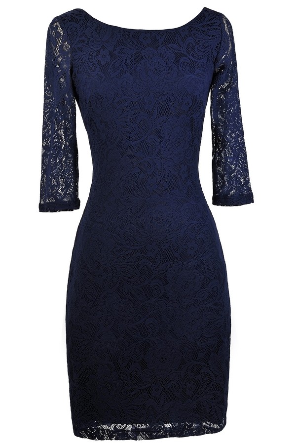 navy lace