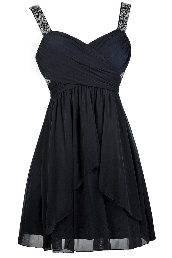Navy Crest Dress
