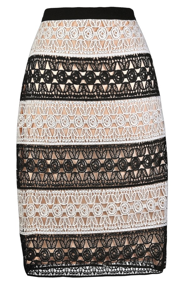 White house black market lace skirt outlet