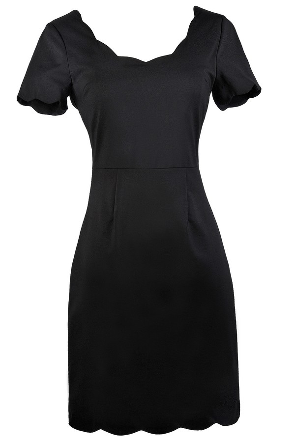 Black Pencil Dress, Little Black Dress, Black Party Dress, Cute Work