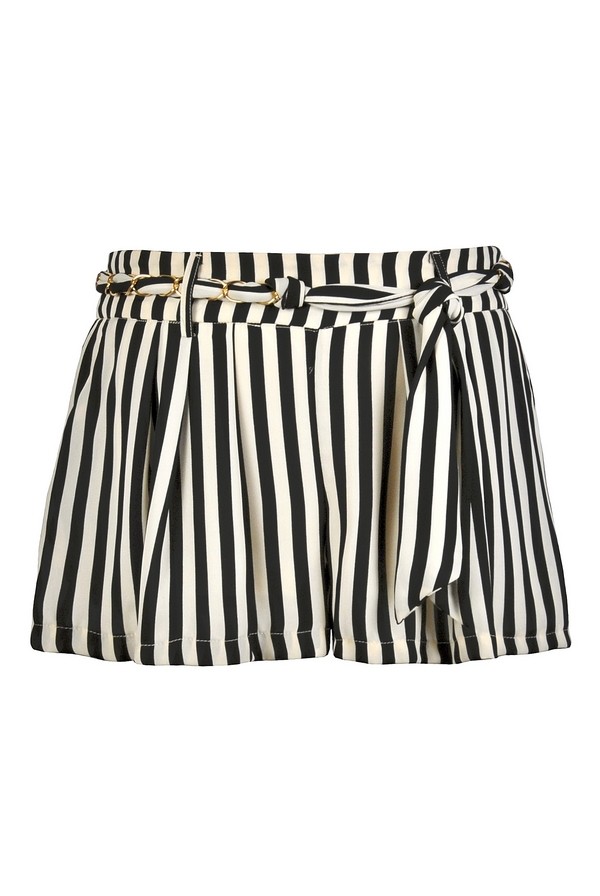 Black and Ivory Stripe Shorts, Cute Stripe Shorts, Nautical Stripe ...