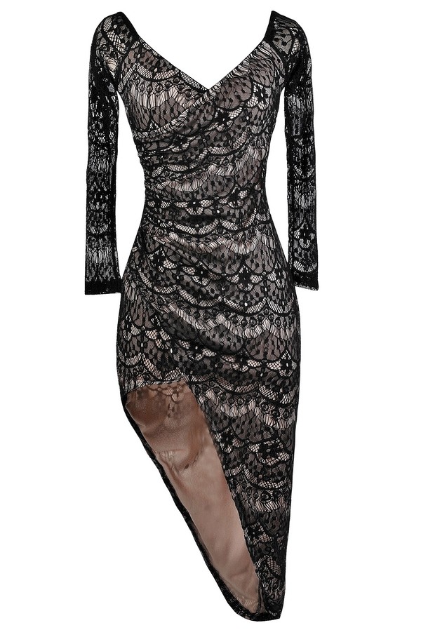 Cocktail Lace Dresses With Sleeves