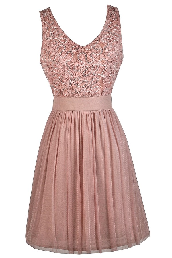 mauve pink gown