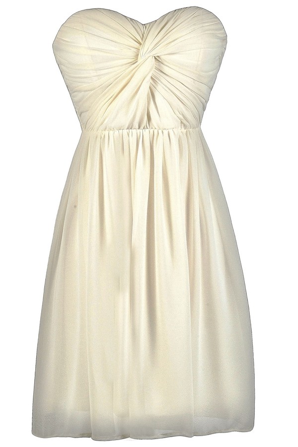 ivory chiffon gown