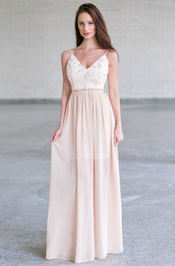flowy ivory dress Cinosural International School