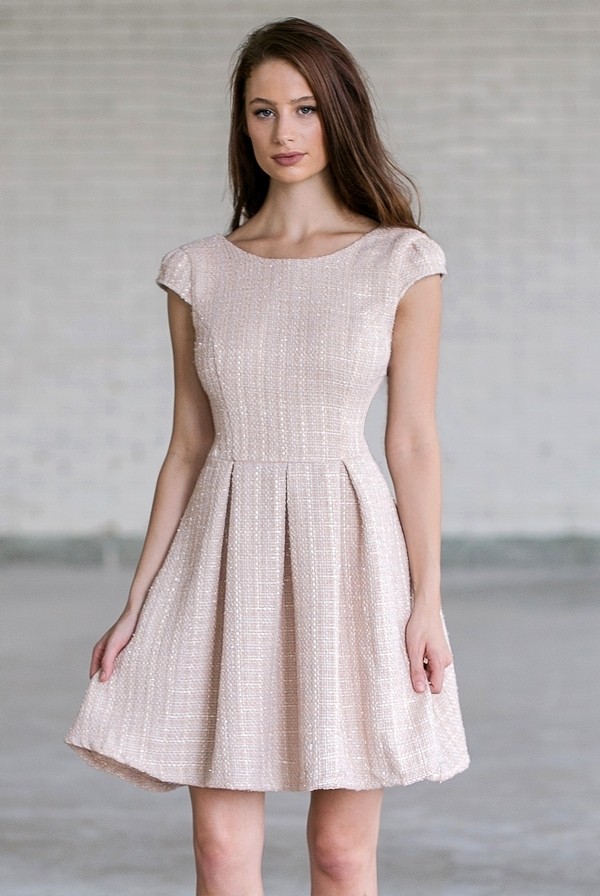A line tweed dress shop