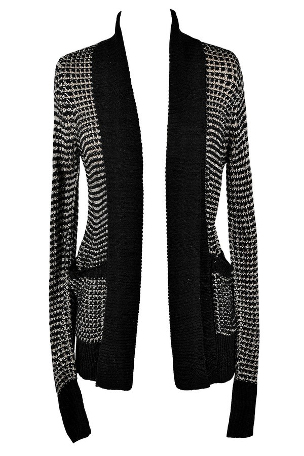 5010137 Black-Beige Cardigan