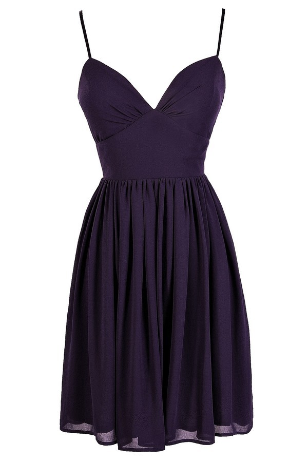 Purple Party Dress Cute Purple Dress Purple Cocktail Dress Purple A Line Dress Flowy Purple Dress Royal Purple Dress Dark Purple Dress Purple Bridesmaid Dress Purple Spaghetti Strap Dress Purple Babyd...