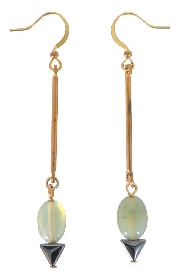 Cute Light Green Alloy Grape Drop Earrings