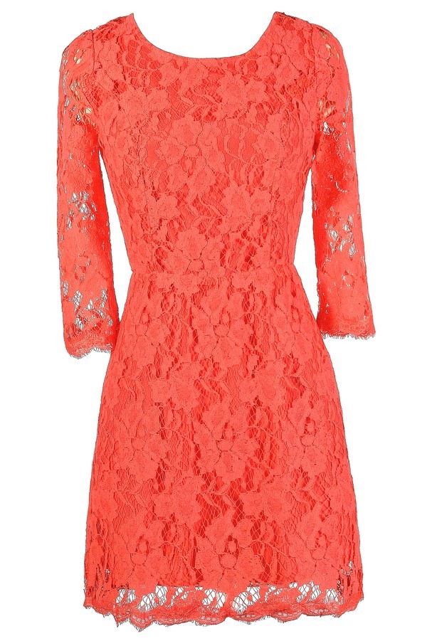 Coral deals sun dress
