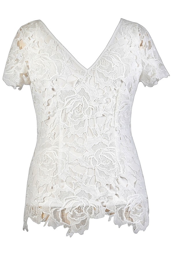 Ivory plus size online top