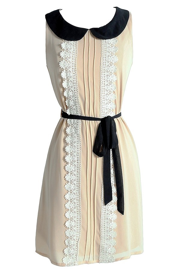 white christmas dresses EMMA CROCHET DRESS- BLUSH main image 0