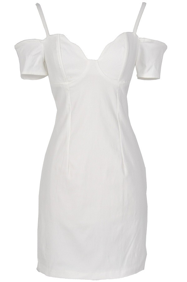 ivory cold shoulder dress White Mark Women's Cold Shoulder 3/4 Sleeve Dress Ivory/Orange / M