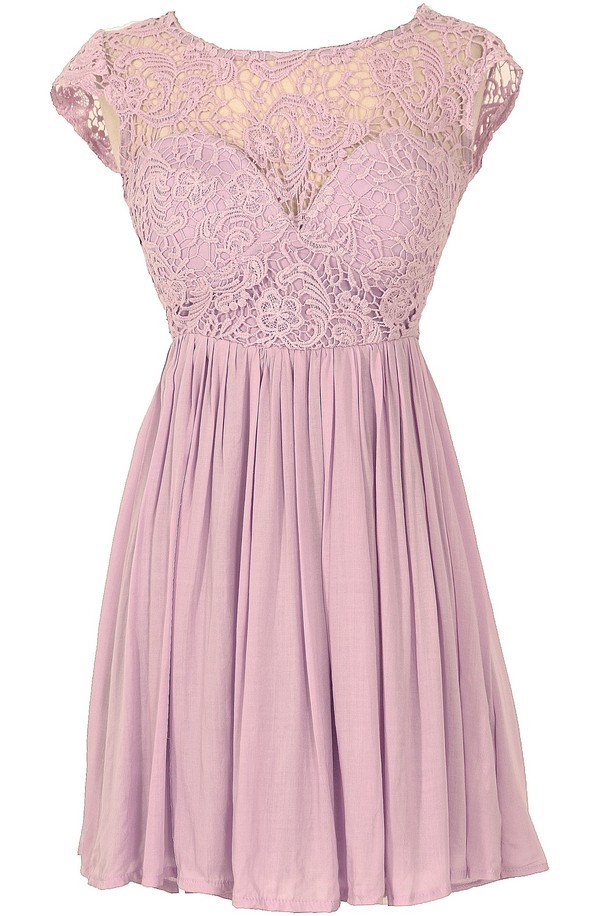 Lilac Garden Lace Party Dress Lily Boutique