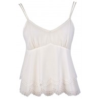 Cute Ivory Top, Cute Off White Top, Off White Summer Top, Cute Summer Top, Cute Flutter Top, Off White Eyelet Top, Ivory Eyelet Top, Cropped Summer Top