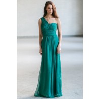 Green Maxi Bridesmaid Dress