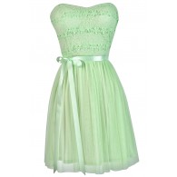 Mint Lime Summer Dress, Mint Lime Party Dress, Mint Lime A-Line Dress, Cute Summer Dress, Mint Lime Bridesmaid Dress, Cute Mint Lime Dress, Cute Party Dress, Cute Summer Dress