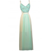 Sky Blue and Cream Maxi Dress, Blue and Ivory Maxi Dress, Cute Formal Dress, Summer Maxi Dress, Colorblock Maxi Dress, Pale Blue Maxi Dress