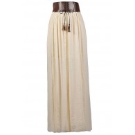 Cute Maxi Skirt, Beige Maxi Skirt, Prairie Maxi Skirt