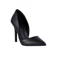 Cute Black Pump, Black D'orsay Pump, Black Pointed Toe Pump