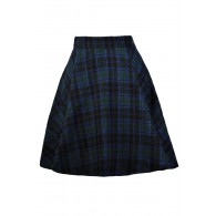 Blue and Green Plaid Skirt, Tartan Plaid Skirt, Scottish Plaid Skirt