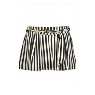 Black and Ivory Stripe Shorts, Cute Summer Shorts, Nautical Stripe Shorts