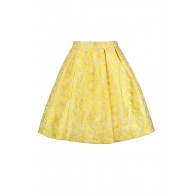 Yellow A-Line Skirt, Cute Yellow Skirt, Yellow Summer Skirt