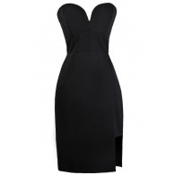 Black Strapless Dress, Cute Black Dress, Black Cocktail Dress, Online Boutique Dress