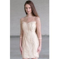 Gold Glitter Holiday New Years Eve Dress