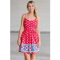 Santa Fe Stroll Printed Dress