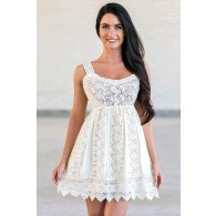 Bohemian Babydoll Crochet Lace Cotton Dress