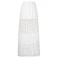 Cute White Maxi Skirt, White Crochet Maxi Skirt, Ivory Prairie Maxi Skirt