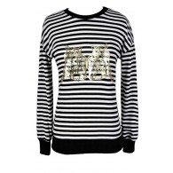 Black and Ivory Tiger Top, Black and Ivory Metallic Tiger Top, Cute Tiger Top, Tiger Emblem Top, Black White and Gold Tiger Top