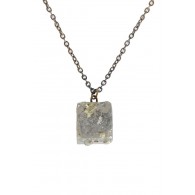 Cute Pyrite Necklace, Cute Pyrite Jewelry, Pyrite Mineral Necklace, Pyrite Charm Necklace