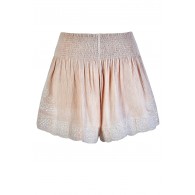 Cute Beige Shorts, Beige and Ivory Shorts, Cute Summer Shorts, Beige Embroidered Shorts