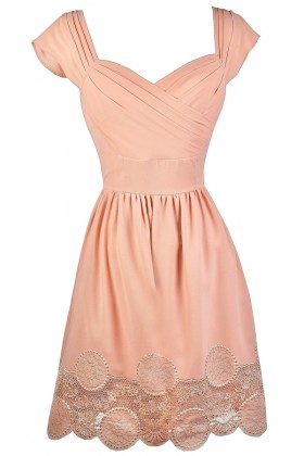 Blush Pink Dress, Blush Pink Bridesmaid Dress, Blush Pink Summer Dress, Cute Pink Dress