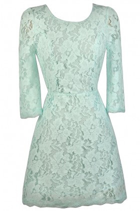 Mint Lace Dress, Cute Mint Dress, Mint Lace Sheath Dress, Mint Lace Party Dress, Open Back Lace Dress