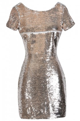 Gold Sequin Dress, Sequin Party Dress, Cute New Year's Eve Dress, Gold Cocktail Dress