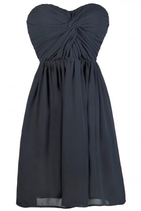 Navy Bridesmaid Dress, Cute Navy Dress, Party Dress