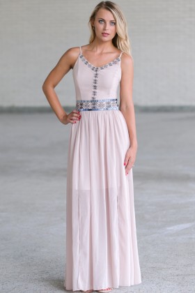 Cute Summer Maxi Dress, Embroidered Maxi Dress Online, Cute Juniors Dress Online