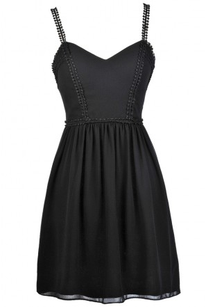 Casual black dresses for juniors shop